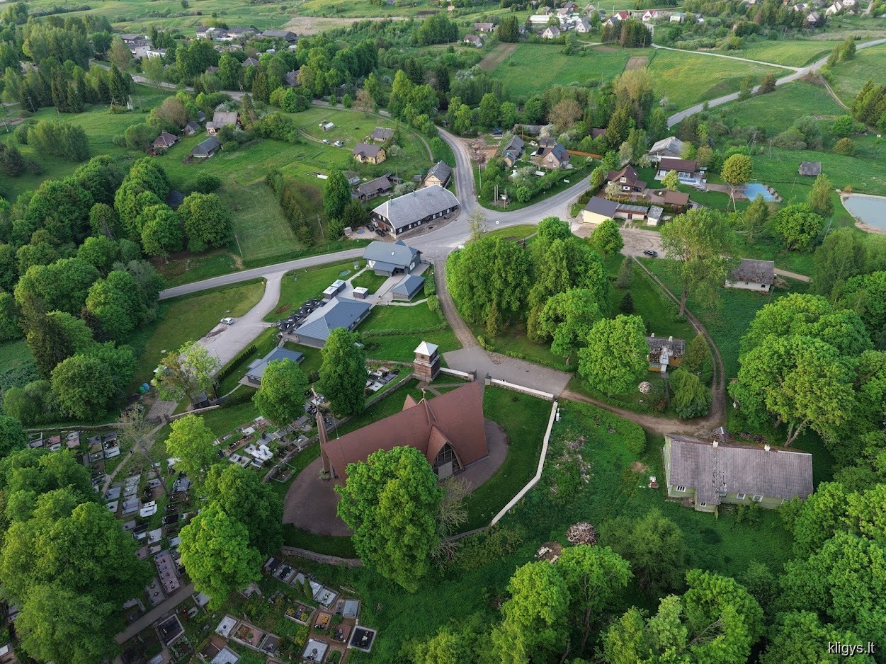 Dubingių kraštovaizdis iš paukščio skrydžio