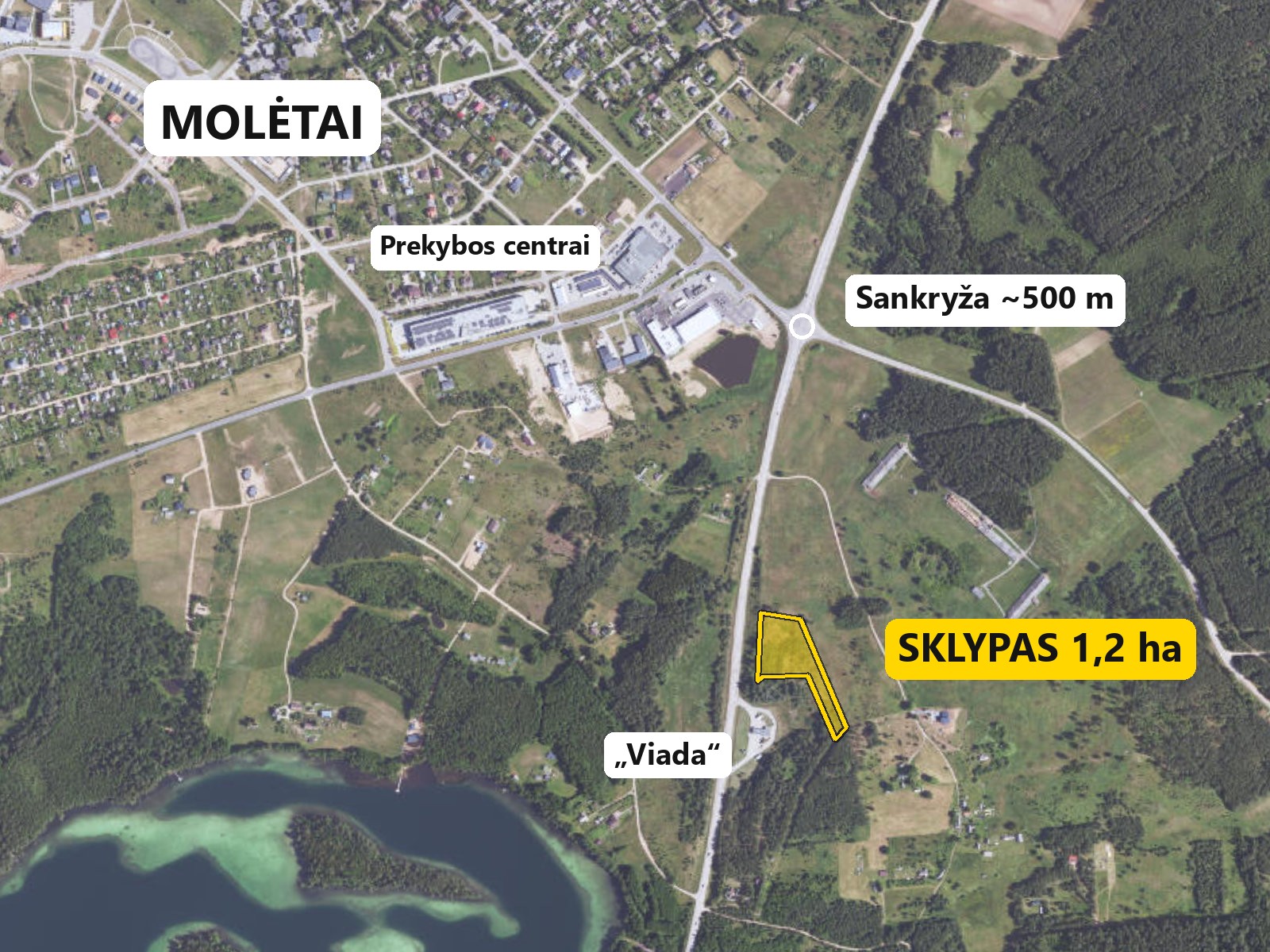 Sklypas verslui prie pat Molėtų – Gojaus k., Molėtų raj., 3 nuotrauka